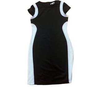 White and black dress perfect condition women’s size 8